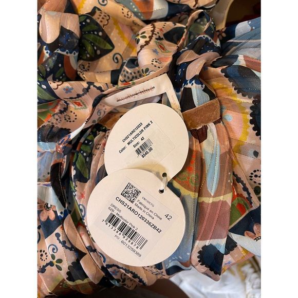 SEE BY CHLOÉ
Printed metallic satin and chiffon midi dress - Picture 7 of 7